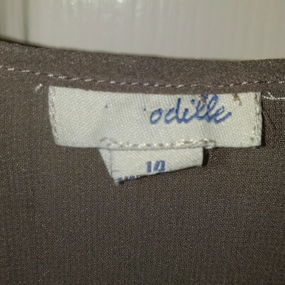 Odille silk mini dress/tunic sz 14 - Picture 2 of 6